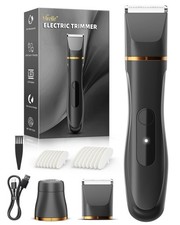 Electric Body Hair Removal Epilators for Men  Women,Waterproof Se, Black