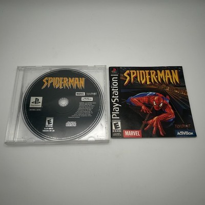Spider-Man (Sony PlayStation 1, 2000) PS1 Game and Manual Only
