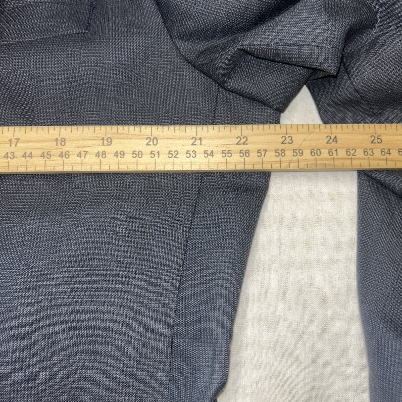 Men’s Suit Jacket Size 44R Yves Saint Laurent Blue Blazer  Button Canada Wool thumbnail 10