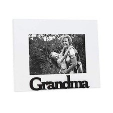 Wood Sentiments Grandma Picture Frame, 4x6 inch, Photo Gift for White