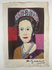 Andy Warhol COA Art Painting Original Drawing Vintage Paper Signed