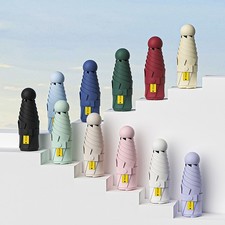 Compact Travel Mini Umbrella Uv Protection Capsule Umbrella 5 Fold Ultra