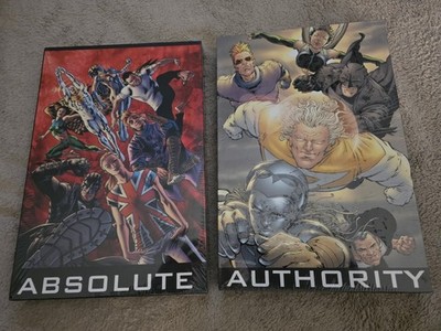 Absolute Authority Volumes 1 & 2 Hardcover Lot w/ Slipcases DC Comics New Sealed