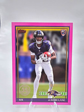 Topps NFL 2026 Football Ja'Kobi Lane Baltimore Ravens RC Pink /1000 #91TR-31
