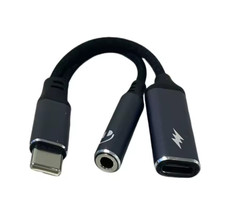 2 in 1 USB C to 3.5mm Aux Adapter 2 in 1 USBC to Headphone Jack Adapter USB C to