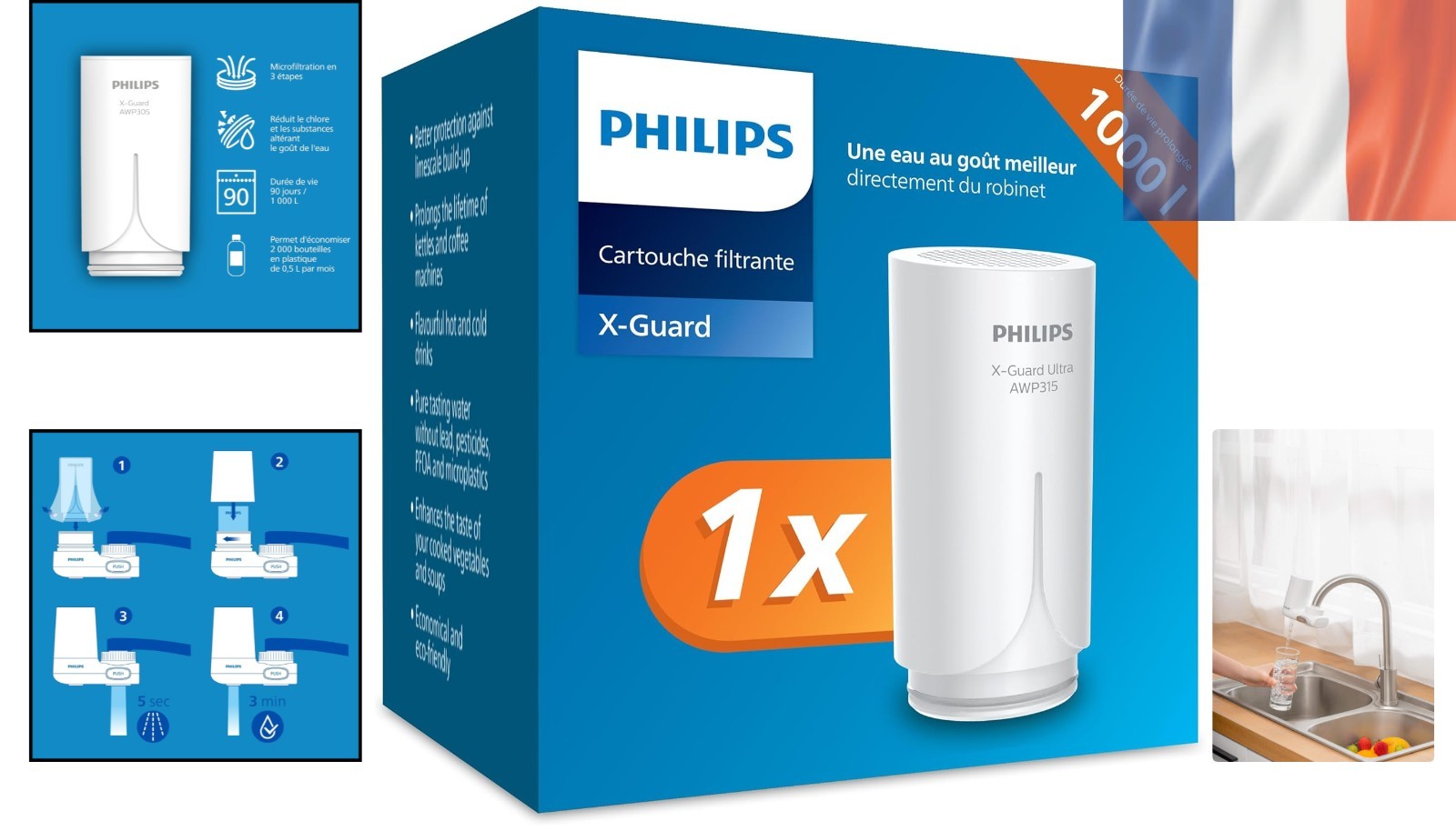 Microfiltration Philips Ontap système de filtration eau du robinet - 2