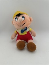 Pinocchio Vintage Walt Disney's Productions Classic Plush Stuffed Doll Toy 8"