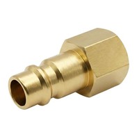 "10X Kupplungsstecker Mit Innengewinde 1/4\" Aus Messing Druckluftkupplung-Stecker"