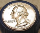 1964 Choice BU Quarter 90% SILVER    Blazing Cartwheel Luster #407 ~ 10