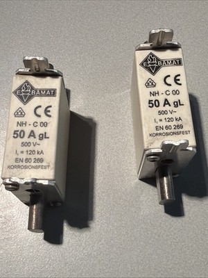 2x EBAMAT NH fuse block with 50 A rated current