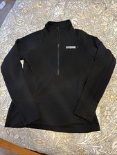 Gymshark Black Quarter zip Cotton Pullover Size Small