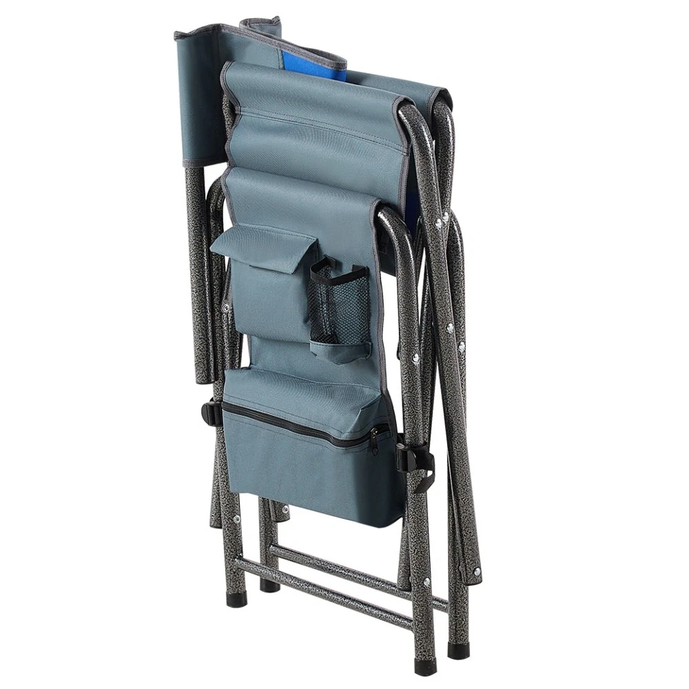 2-Piece Padded Folding Outdoor Chairs with Storage Pockets, Lightweight HCHI484609319680747528