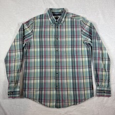 Ben Sherman Men's Plaid Multicolor Medium Long Sleeve Button Up 100 Cotton