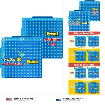Torlam Math Board, Multiplication Game Board, 12x12 Math Manipulatives Game B...