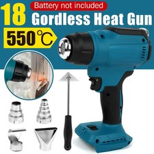 Hot Air Gun Electric Cordless Heat Gun w/ 4 Nozzle for Makita 18V Battery NEW