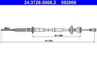Ate Kupplungsseil Kupplungszug 24.3728-2006.2 FüR Mh G3X Suzuki Ignis Justy 2 3