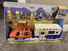 Sam  s Club Bluey's Family Camping Cookout Adventures 15pc Transforming Playset