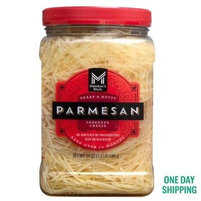 Members Mark Shredded Parmesan Cheese 24oz Grated Italian Style Cheese