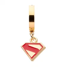 Superman James Gunn Logo Stainless Steel Huggie Earring Multi-Color