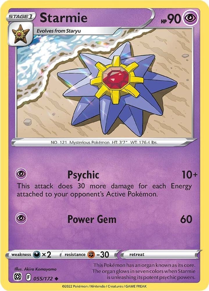 Starmie 55/172 Uncommon Brilliant Stars Pokemon NM/LP