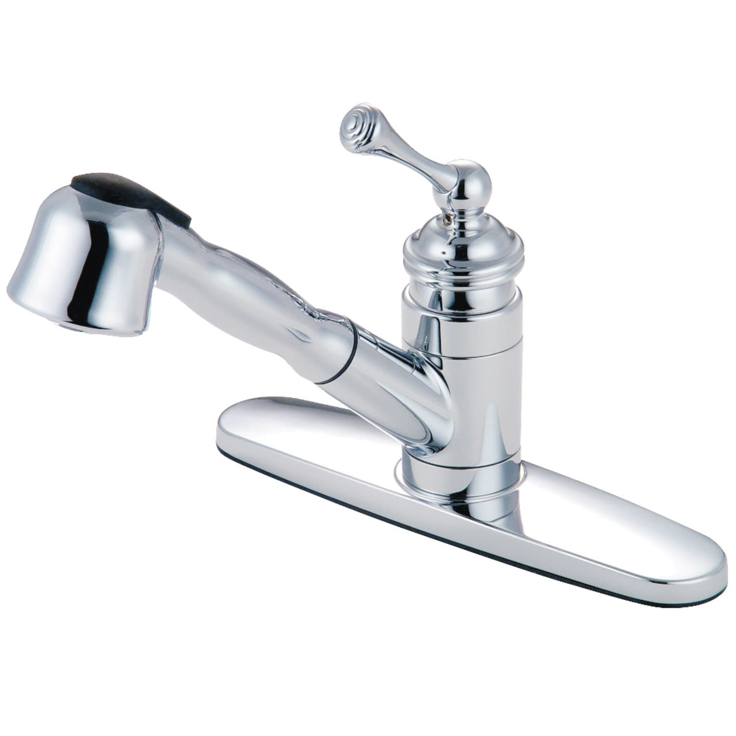 Kingston Brass KB389.BL Vintage 1.8 GPM 1 Hole Pull Out Kitchen - Chrome