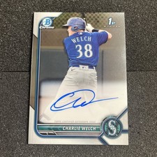 2022 Bowman Chrome - Prospect Auto Charlie Welch #CPA-CW Autograph