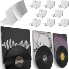 Modern JP Adhesive Vinyl Wall Mount (8-Pack) – Dual Display Album and White 