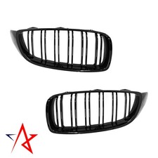 Doppelsteg K�hlergrill Schwarz Glanz f�r BMW 4er F32 F33 F36 + M4 alle Fzg.