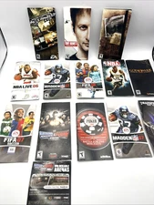 PSP Manuals Lot 13 Authentic Game Booklets Only No Games Included Mixed Titles