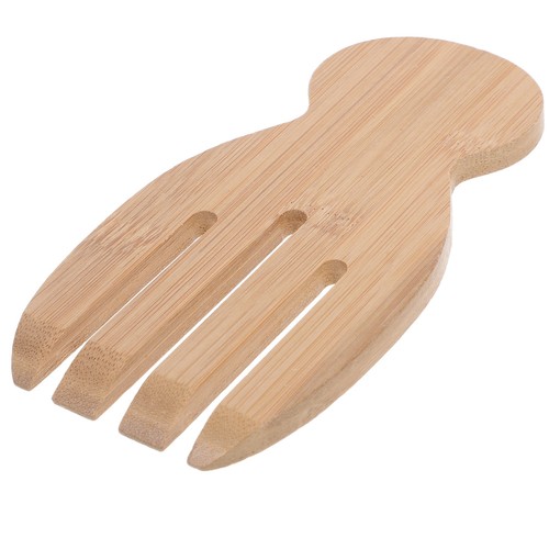 Bamboo Salad Hands Bamboo Salad Server Wooden Kitchen Helper With Smooth - Picture 3 of 10