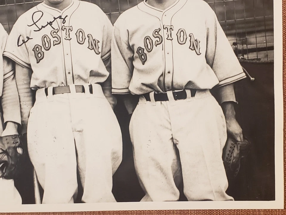 Foto 8x10 de béisbol original de los Boston Braves de Al Lopez Mueller automática de los años 30 JSA Foto 4 de 4