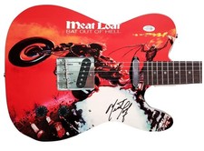 Meat Loaf Autographed Bat Out Of Hell Album LP Graphics Guitar Exact Video Proof