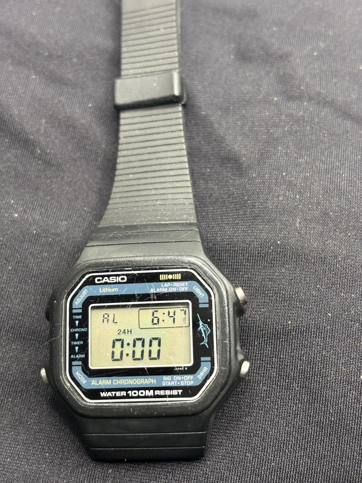 H110 VINTAGE MARLIN CASIO (106) JAPAN RARE - vintagewatches.pk