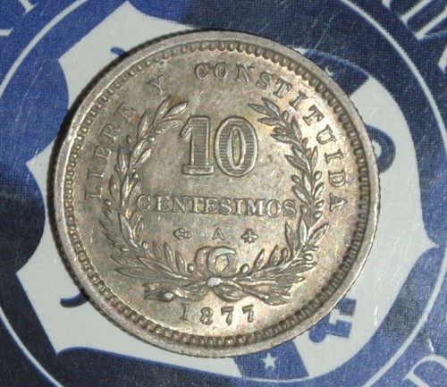 AU 1877-A Uruguay 10 Centesimos [[[D477