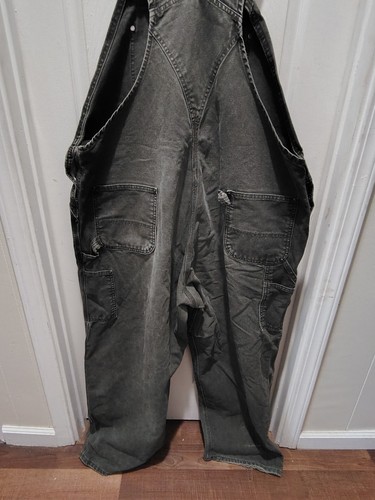Carhartt VTG Heavy Duty Work Overalls Double Knee Mens 40x30 Olive Green - Picture 2 of 6
