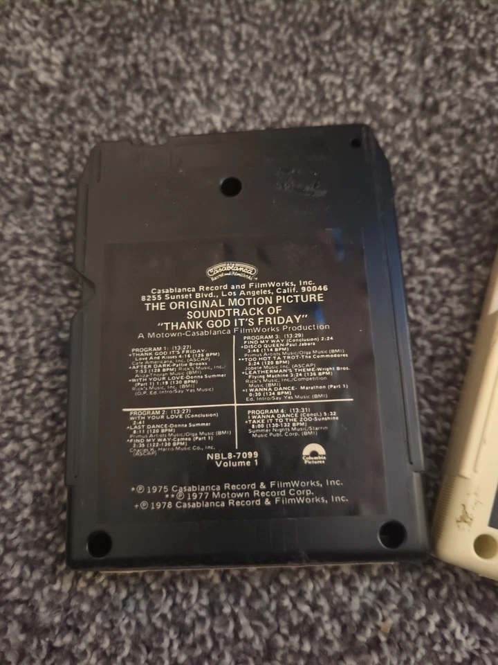 Thank God It's Friday Motion Picture Soundtrack 1 & 2 1978 RCA AC3 8-Track Tapes - Image 3 of 4