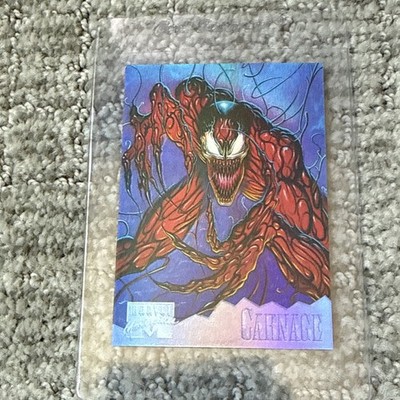 1995 Fleer Marvel Masterpieces Holo Flash Patelis Limited Edition Carnage #2 