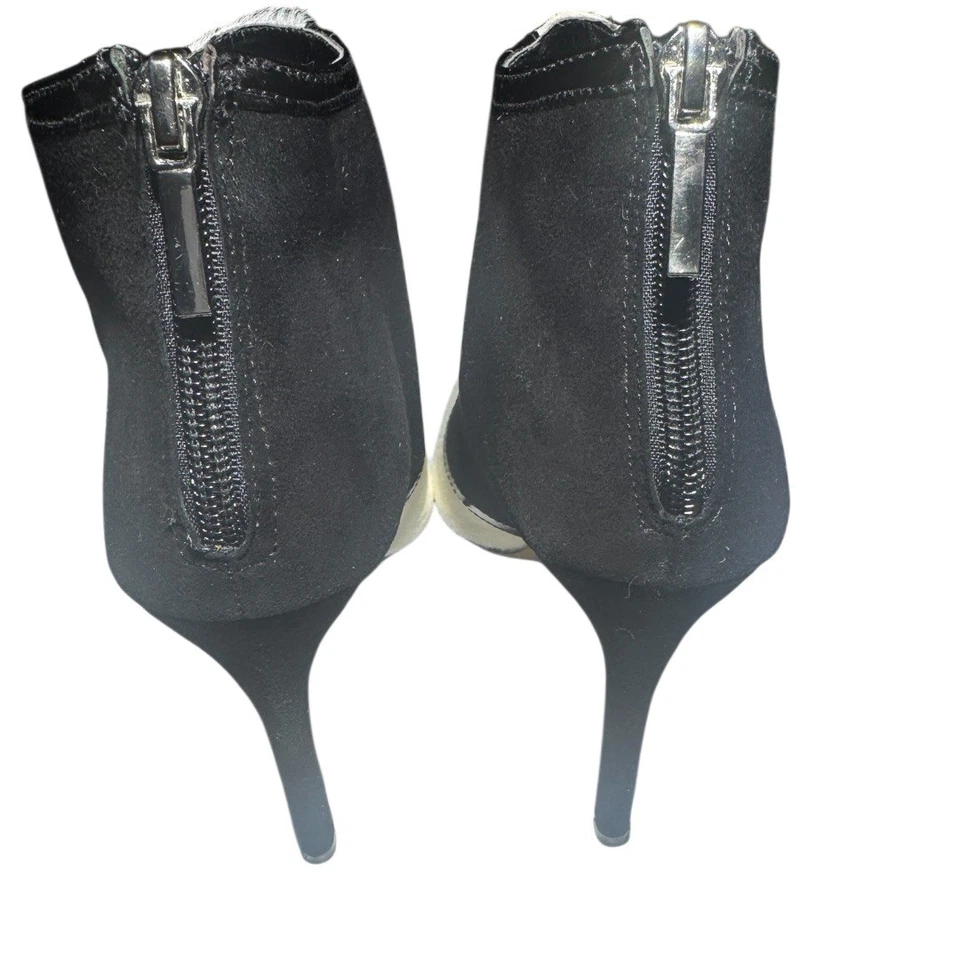Sexy Botines Victoria's Secret para Mujer Stiletto Negro Blanco Colorblock Talla 8 Foto 4 de 4