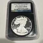 2011-W PF-70 EARLY RELEASE SILVER EAGLE NGC BLACK SLAB 25th ANNIVERSARY LABEL