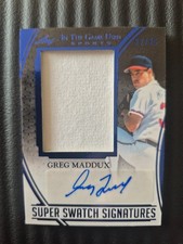 2025 in the game used Greg maddux super swatch signatures 22/25
