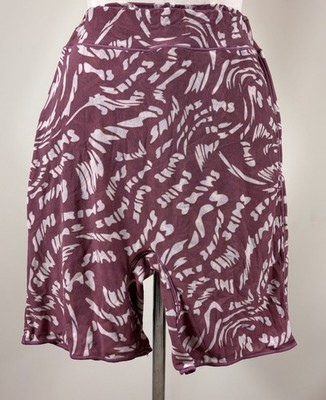 NWT SKIMS Summer Mesh Logo Sheer Bike Shorts Size XL Raspberry Swirl
