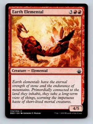 MTG Magic The Gathering Earth Elemental Battlebond Regular - Image 1 of 2