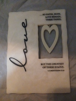 Love 1 Corinthians 13:13 Wall Plaque 