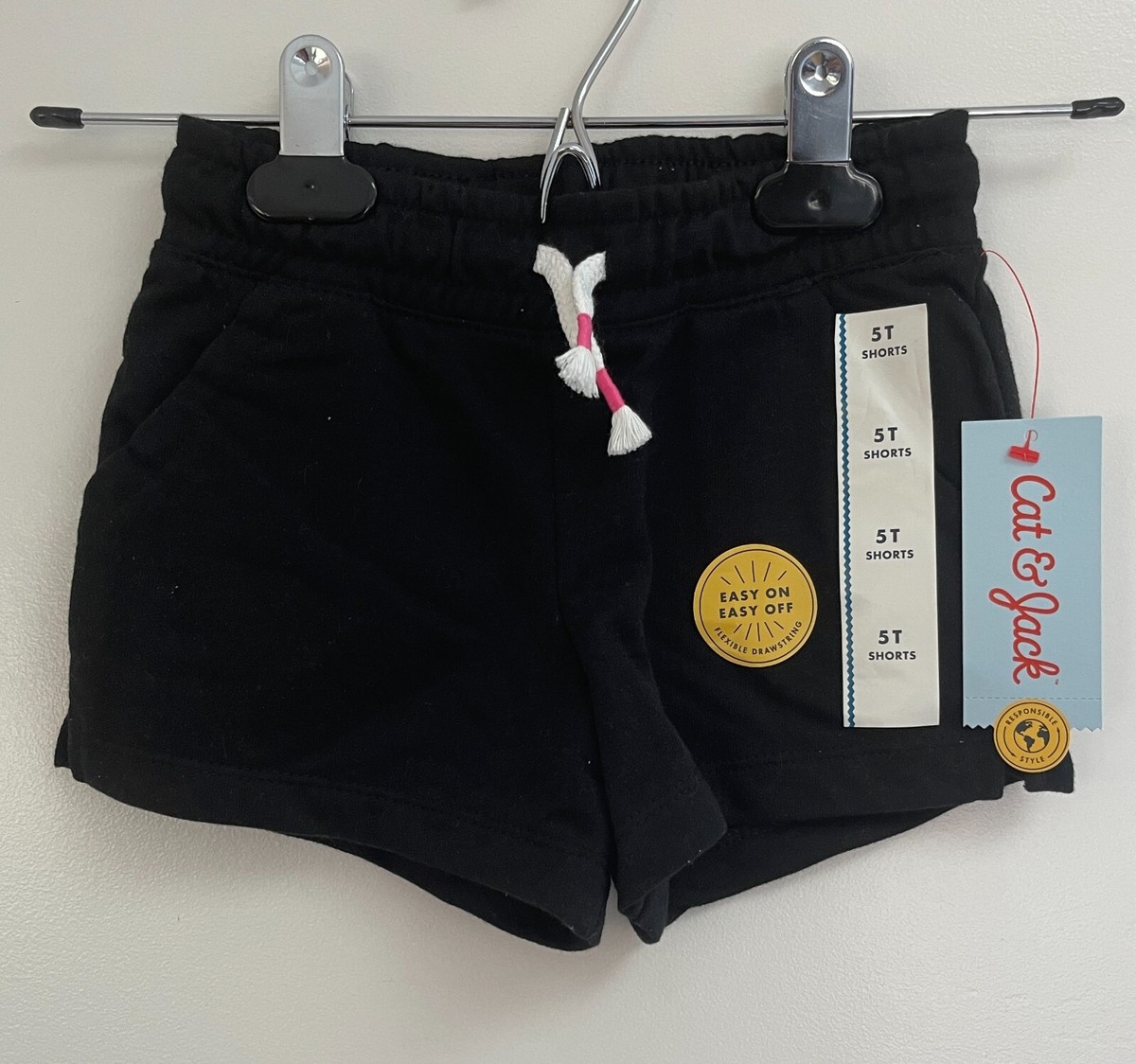 Cat Jack Toddler Girls Elastic Waist Pull On Shorts Various