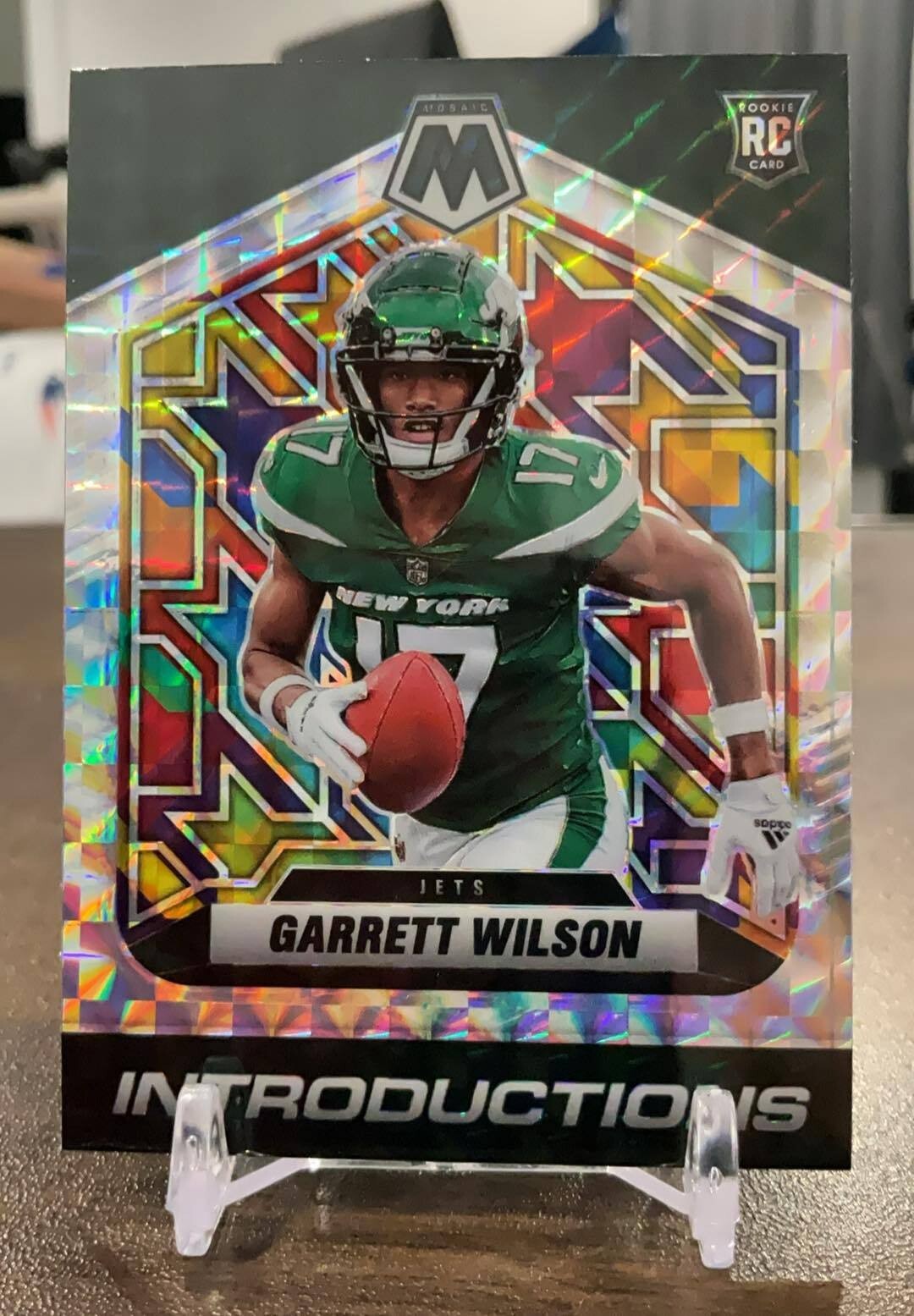 2022 Panini Mosaic - Introductions Garrett Wilson #I-6 Silver Prizm (RC)