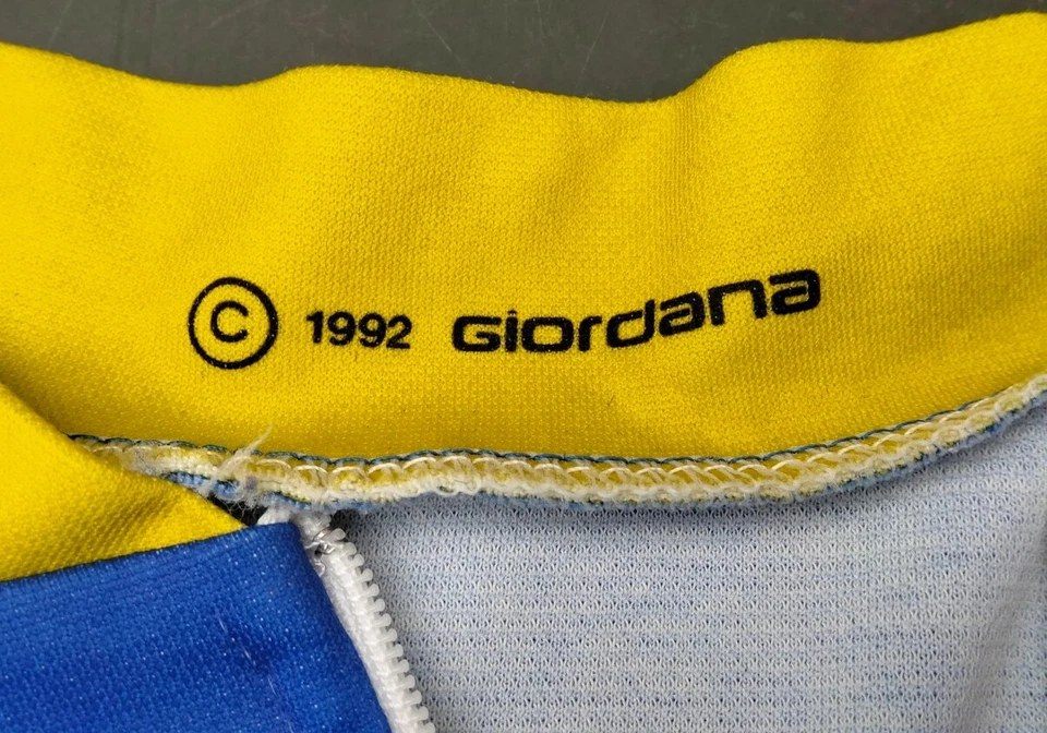 Ancien Maillot vélo Giordana CAMPAGNOLO 1992 old Bike Jersey Homme (M) Eroica - Photo 4/4