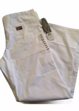 Scrubzone Ladies White Scrub Pants Uniform, Comfort, Nurse Size XSM New W/ Tags