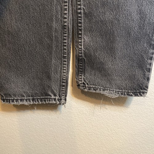 Vintage LEVIS 550 Orange Tab Jeans Herren 34 x 31,5 schwarz verwaschen Denim 90er USA - Bild 7 von 15