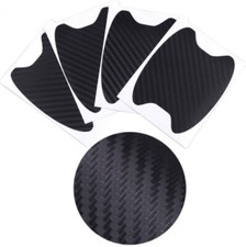Carbon Fiber Car Door Handle Protector Film Anti-scratch Sticker Decal 4pcs Set
