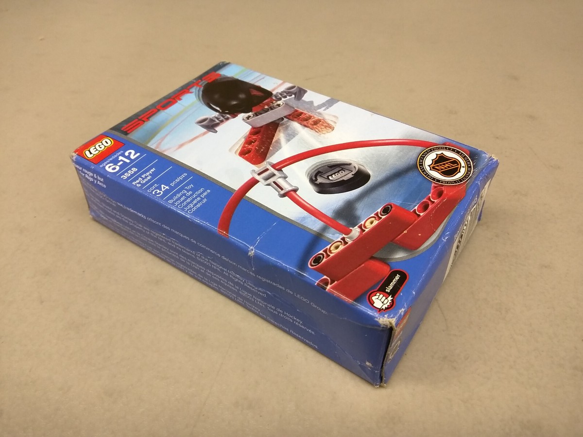 LEGO Sports NHL 3558 Red Player & Goal NEW! RARE! Hockey Slammer